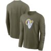 Men's Los Angeles Rams Nike Olive 2022 Salute To Service Long Sleeve T-Shirt