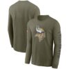 Men's Minnesota Vikings Nike Olive 2022 Salute To Service Long Sleeve T-Shirt