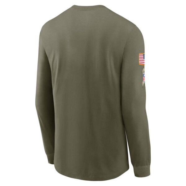 Men's Seattle Seahawks Nike Olive 2022 Salute To Service Long Sleeve T-Shirt