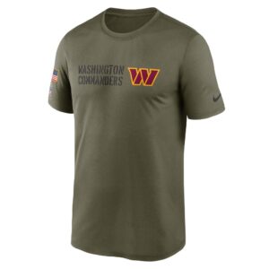 Men's Washington Commanders Nike Olive 2022 Salute to Service Legend Team T-Shirt