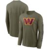 Men's Washington Commanders Nike Olive 2022 Salute To Service Long Sleeve T-Shirt