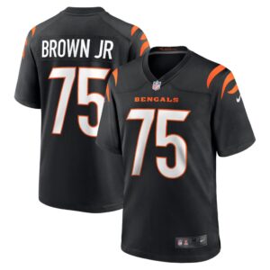 Men's Cincinnati Bengals Orlando Brown Jr. Nike Black Team Game Jersey