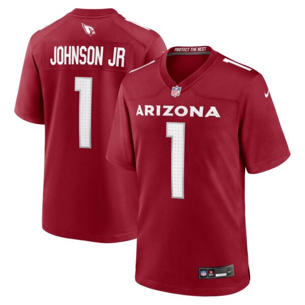 Men's Arizona Cardinals Paris Johnson Jr. Nike Cardinal 2023 NFL Draft First Round Pick Game Jersey