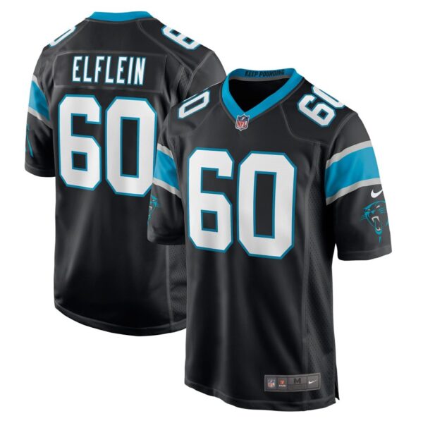 Men's Carolina Panthers Pat Elflein Nike Black Game Jersey