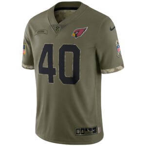 Men's Arizona Cardinals Pat Tillman Nike Olive 2022 Salute To Service Retired Player Limited Jersey