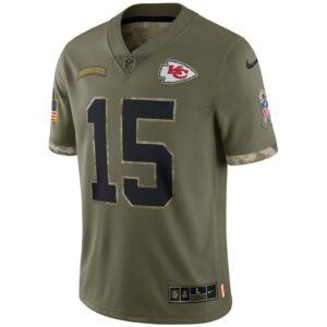 Men's Kansas City Chiefs Nike Olive 2022 Salute To Service Limited Jersey