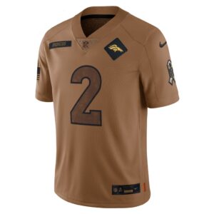 Patrick Surtain II Denver Broncos Nike 2023 Salute To Service Limited Jersey - Brown