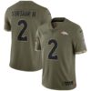 Men's Denver Broncos Nike Olive 2022 Salute To Service Limited Jersey