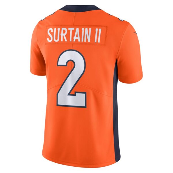 Men's Denver Broncos Patrick Surtain II Nike Orange Vapor Untouchable Limited Jersey