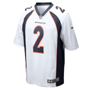 Men's Denver Broncos Patrick Surtain II Nike White Game Jersey