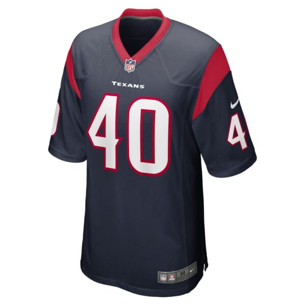 Men's Houston Texans Paul Quessenberry Nike Navy Game Player Jersey