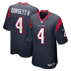 Men's Houston Texans Phillip Dorsett II Nike Navy Game Jersey