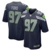 Men's Seattle Seahawks Poona Ford Nike College Navy Game Jersey