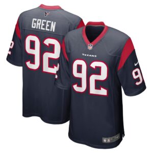 Men's Houston Texans Rasheem Green Nike Navy Game Player Jersey