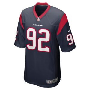 Men's Houston Texans Rasheem Green Nike Navy Game Player Jersey