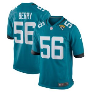 Men's Jacksonville Jaguars Rashod Berry Nike Teal Home Game Player Jersey