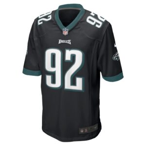 Men's Philadelphia Eagles Reggie White Nike Black Retired Player Alternate Game Jersey