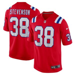 Men's New England Patriots Rhamondre Stevenson Nike Red Alternate Game Player Jersey