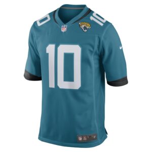 Men's Jacksonville Jaguars Riley Patterson Nike Teal Game Player Jersey