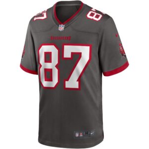 Men's Nike Rob Gronkowski Pewter Tampa Bay Buccaneers Alternate Game Jersey