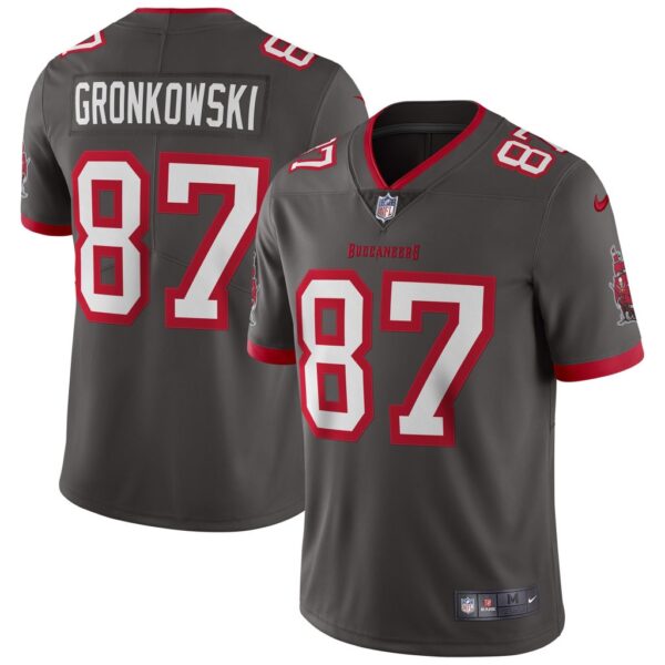 Men's Nike Rob Gronkowski Pewter Tampa Bay Buccaneers Alternate Vapor Limited Jersey