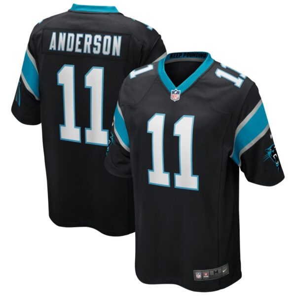 Men's Carolina Panthers Robbie Anderson Nike Black Game Player Jersey