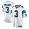 Men's Carolina Panthers Robbie Anderson Nike White Game Player Jersey