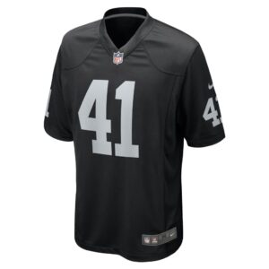 Robert Spillane Las Vegas Raiders Nike Game Player Jersey - Black