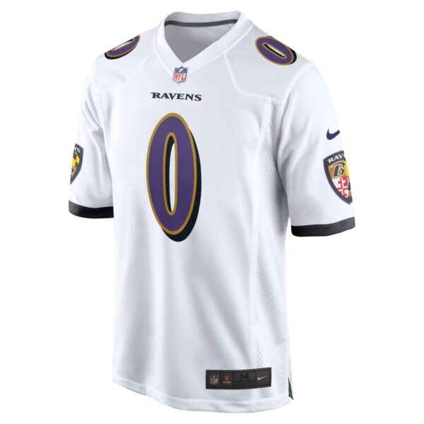 Men's Baltimore Ravens Roquan Smith Nike White Game Jersey