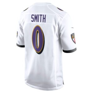 Men's Baltimore Ravens Roquan Smith Nike White Game Jersey