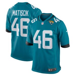 Men's Jacksonville Jaguars Ross Matiscik Nike Teal Game Jersey