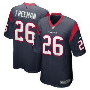 Men's Houston Texans Royce Freeman Nike Navy Game Player Jersey