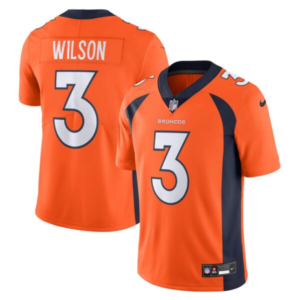 Men's Denver Broncos Russell Wilson Nike Orange Vapor Untouchable Limited Jersey