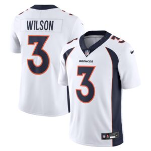 Men's Denver Broncos Russell Wilson Nike White Vapor Untouchable Limited Jersey