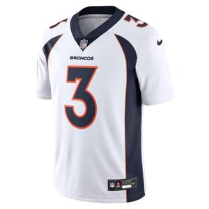 Men's Denver Broncos Russell Wilson Nike White Vapor Untouchable Limited Jersey