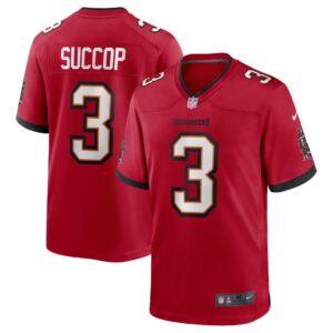 Men's Tampa Bay Buccaneers Ryan Succop Nike Red Team Game Jersey