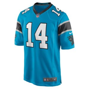 Men's Carolina Panthers Sam Darnold Nike Blue Game Player Jersey