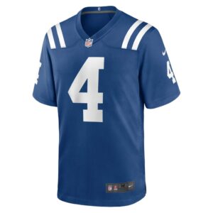 Men's Indianapolis Colts Sam Ehlinger Nike Royal Game Jersey