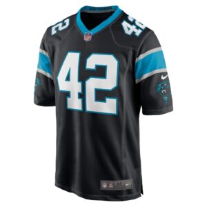 Men's Carolina Panthers Sam Franklin Jr. Nike Black Game Player Jersey