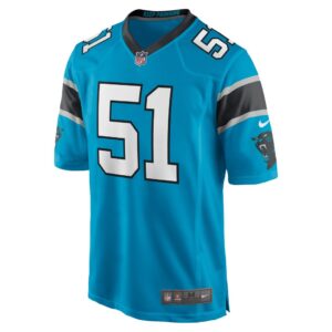 Men's Carolina Panthers Sam Mills Nike Blue Retired Player Jersey