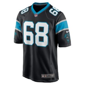 Men's Carolina Panthers Sam Tecklenburg Nike Black Player Game Jersey