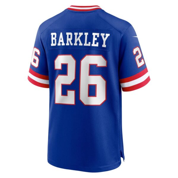 Men's New York Giants Saquon Barkley Nike Royal Classic Player Game Jersey