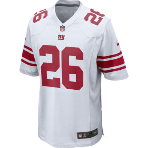 Men's Nike Saquon Barkley White New York Giants Game Jersey