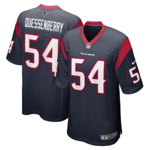 Men's Houston Texans Scott Quessenberry Nike Navy Game Player Jersey