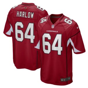 Men's Arizona Cardinals Sean Harlow Nike Cardinal Game Jersey