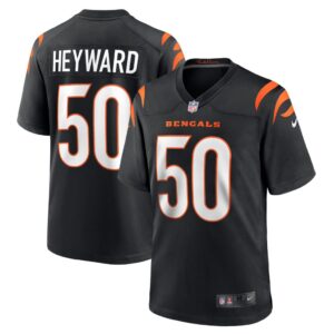 Shaka Heyward Cincinnati Bengals Nike Team Game Jersey - Black