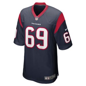 Men's Houston Texans Shaq Mason Nike Navy Team Game Jersey