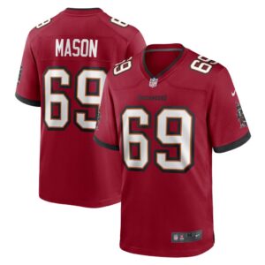 Men's Tampa Bay Buccaneers Shaq Mason Nike Red Game Player Jersey