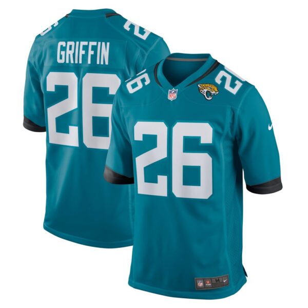 Men's Jacksonville Jaguars Shaquill Griffin Nike Teal Game Jersey