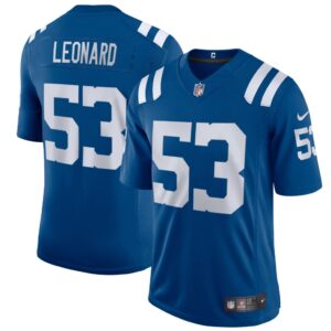 Men's Indianapolis Colts Shaquille Leonard Nike Royal Vapor Limited Jersey